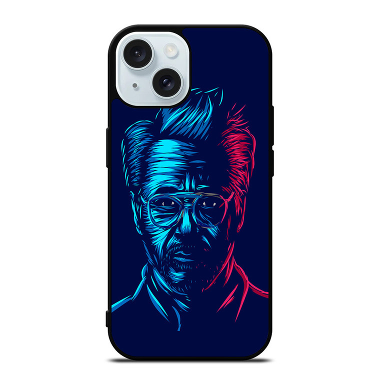 ROBERT DOWNEY JR IRON MAN ART iPhone 15 Case