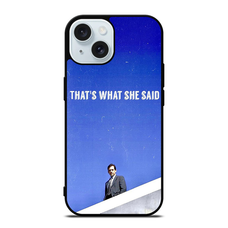 THE OFFICE SERIAL MOVIE QUOTE iPhone 15 Case