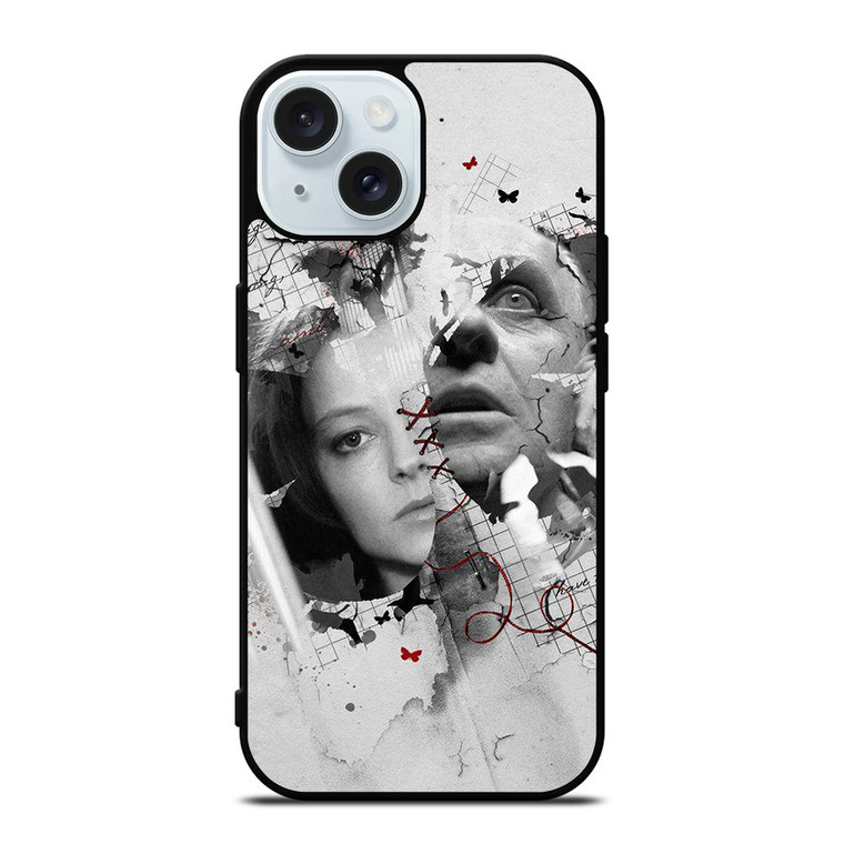 THE SILENCE OF THE LAMBS ART iPhone 15 Case