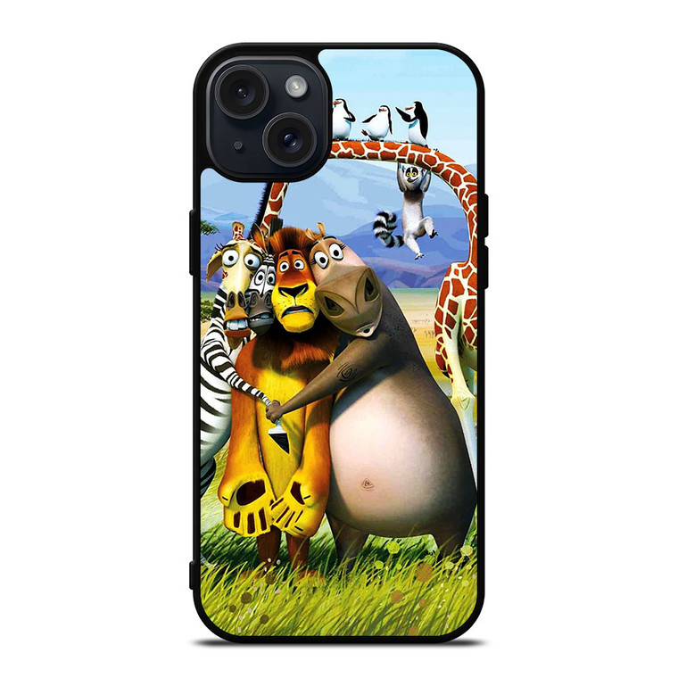 MADAGASCAR CHARACTERS iPhone 15 Plus Case