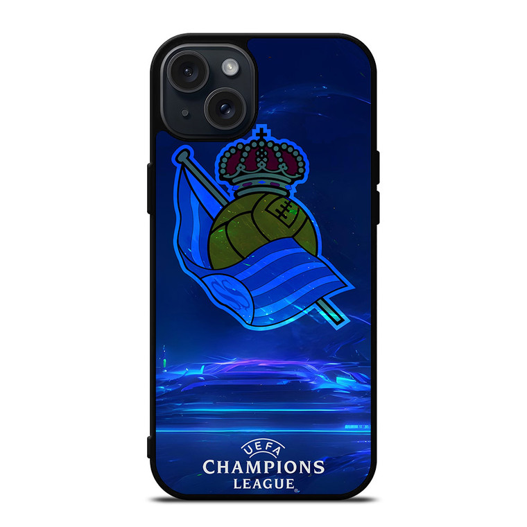 REAL SOCIEDAD LOGO ART iPhone 15 Plus Case