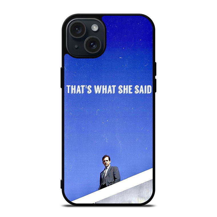 THE OFFICE SERIAL MOVIE QUOTE iPhone 15 Plus Case