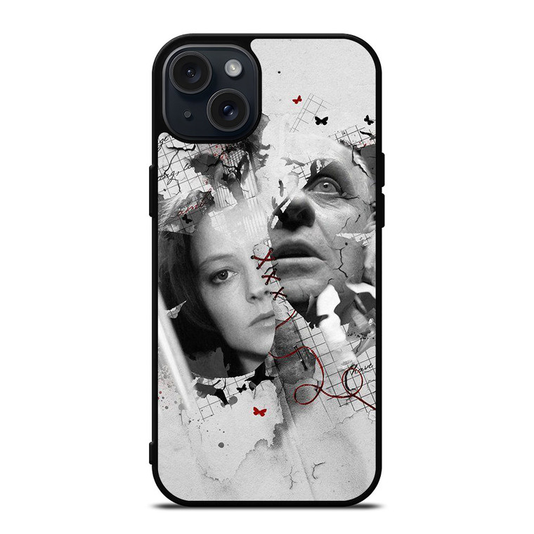 THE SILENCE OF THE LAMBS ART iPhone 15 Plus Case