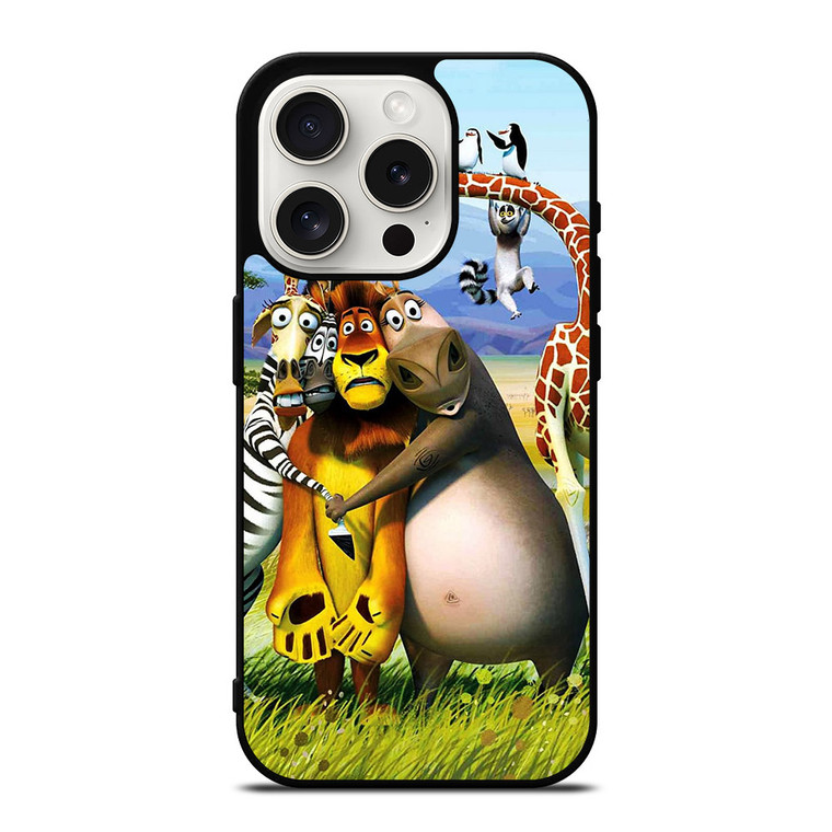 MADAGASCAR CHARACTERS iPhone 15 Pro Case