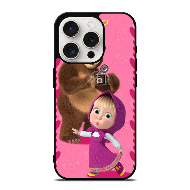 MASHA AND THE BEAR CUTE MODEL iPhone 15 Pro Case