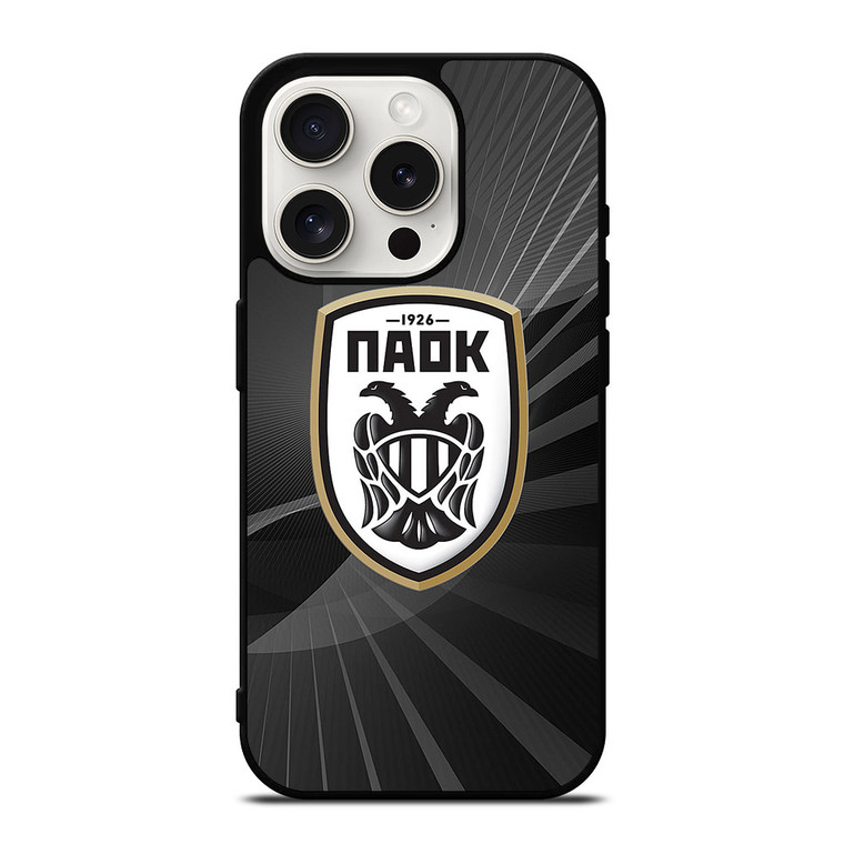 PAOK SALONIKA FC 1926 LOGO iPhone 15 Pro Case