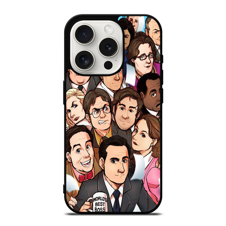 THE OFFICE SERIAL MOVIE CHARACTERS iPhone 15 Pro Case