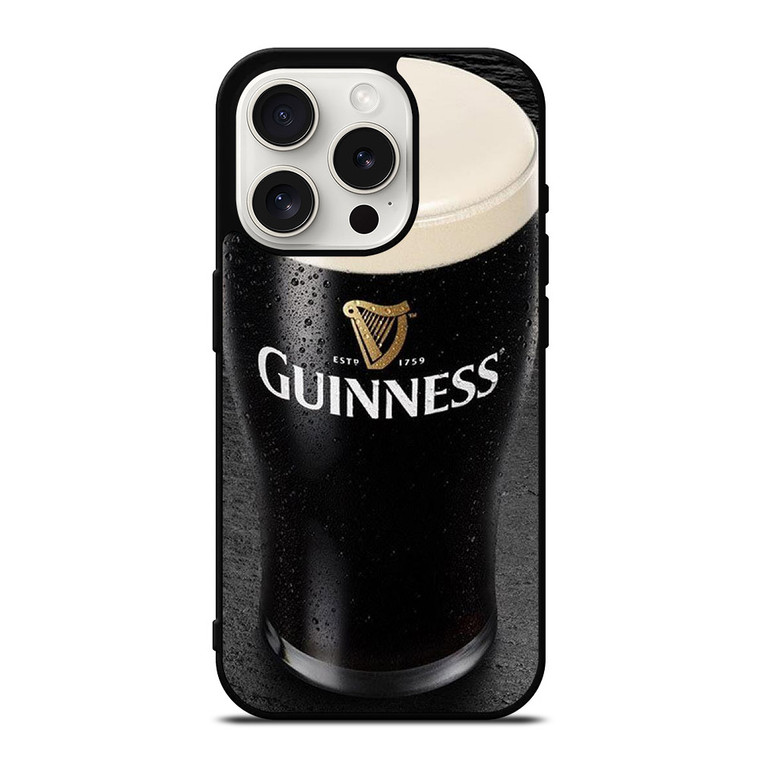 WET GUINNESS BEER iPhone 15 Pro Case