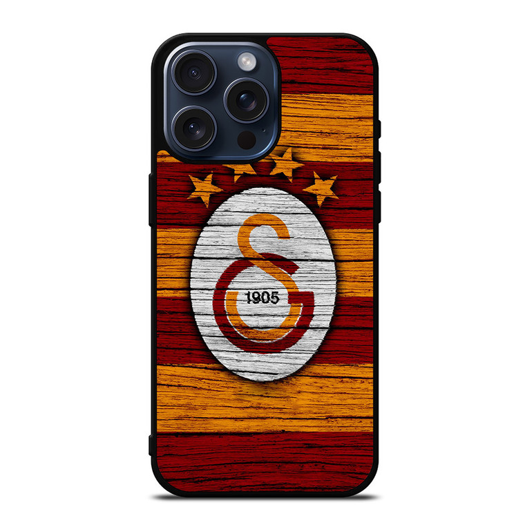 GALATASARAY FC LOGO WOODEN iPhone 15 Pro Max Case