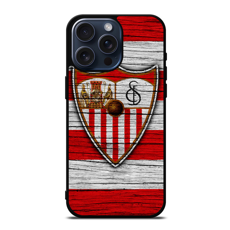 SEVILLA FC LOGO WOODEN iPhone 15 Pro Max Case