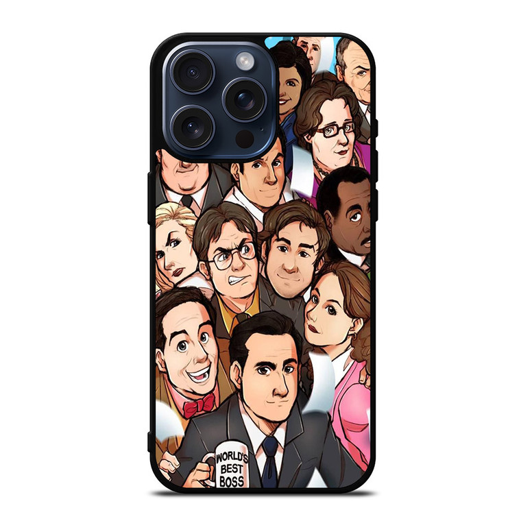 THE OFFICE SERIAL MOVIE CHARACTERS iPhone 15 Pro Max Case