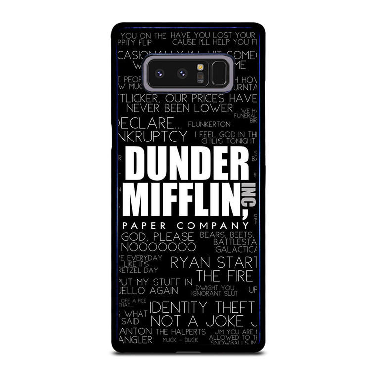 THE OFFICE DUNDER MIFFLIN QUOTES Samsung Galaxy Note 8 Case