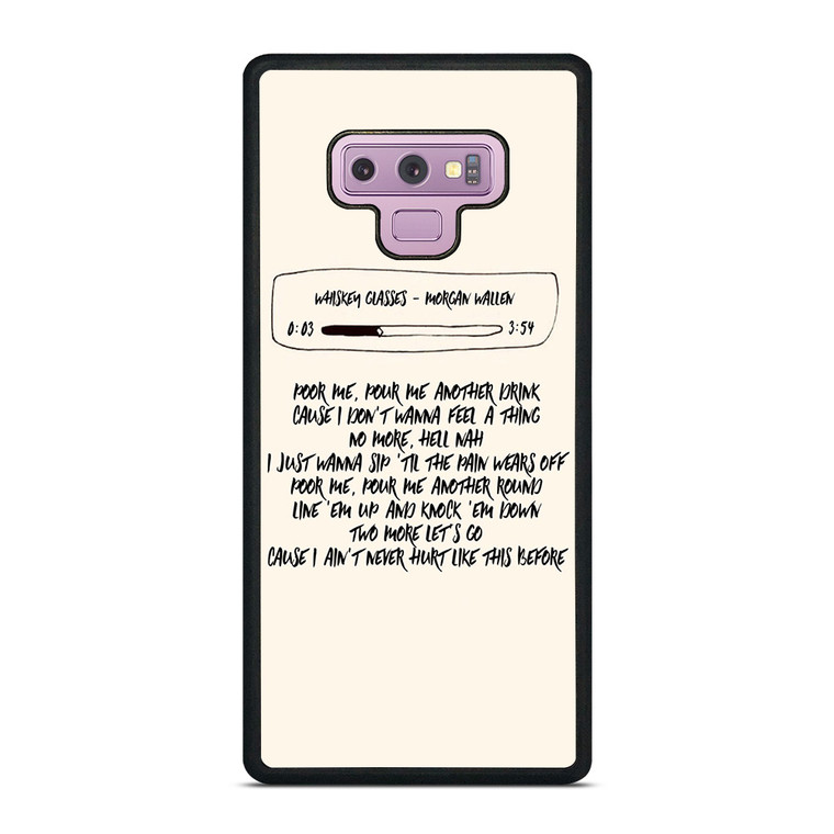 MORGAN WALLEN LYRIC Samsung Galaxy Note 9 Case