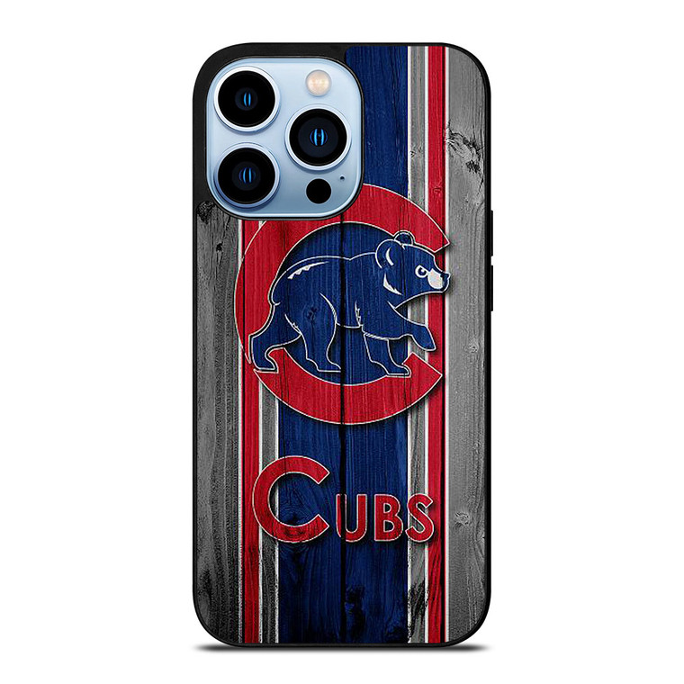 CHICAGO CUBS WOODEN iPhone 13 Pro Max Case