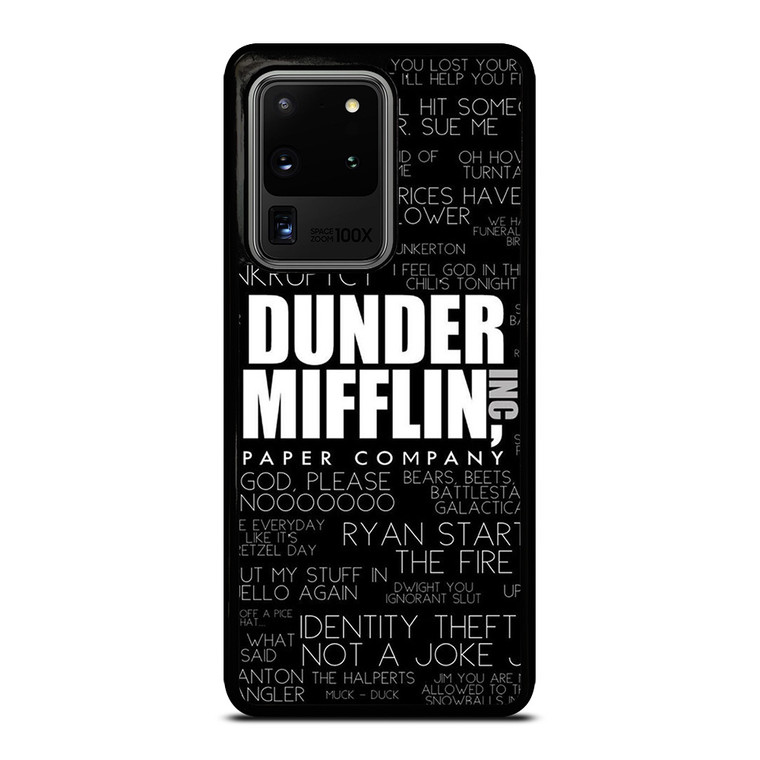 THE OFFICE DUNDER MIFFLIN QUOTES Samsung Galaxy S20 Ultra Case