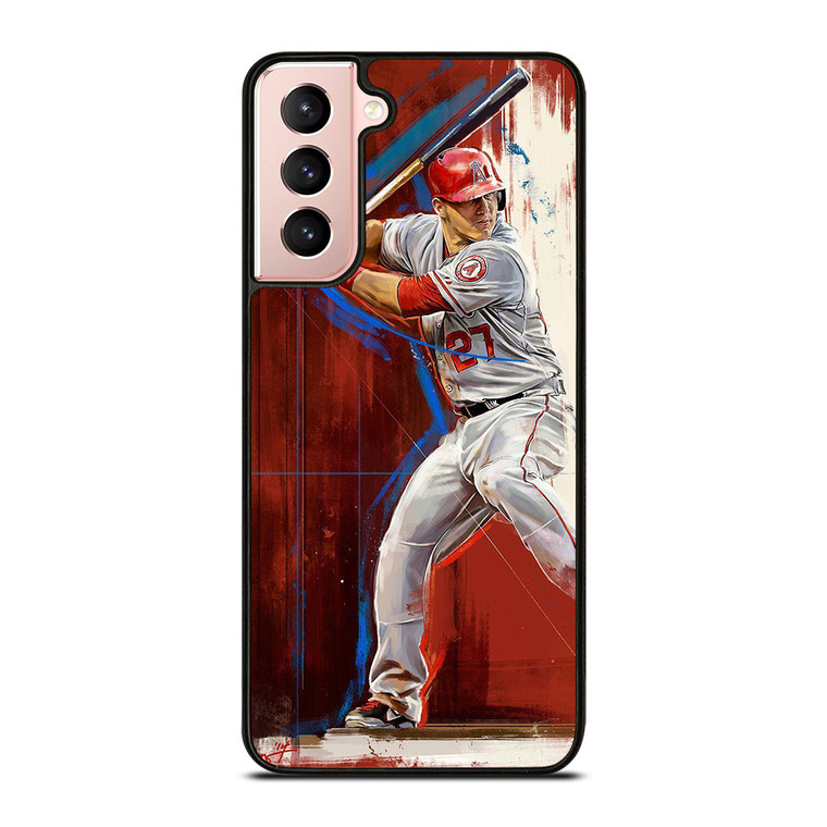 ART OF MIKE TROUT ANGELS Samsung Galaxy S21 Case