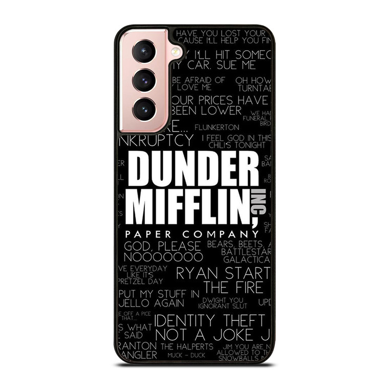 THE OFFICE DUNDER MIFFLIN QUOTES Samsung Galaxy S21 Case
