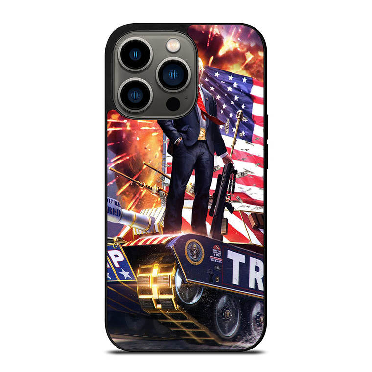 DONALD TRUMP ON TANK iPhone 13 Pro Case