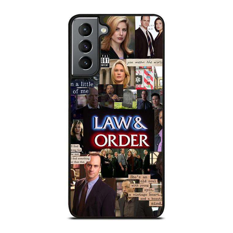 LAW AND ORDER COLLAGE Samsung Galaxy S21 Plus Case