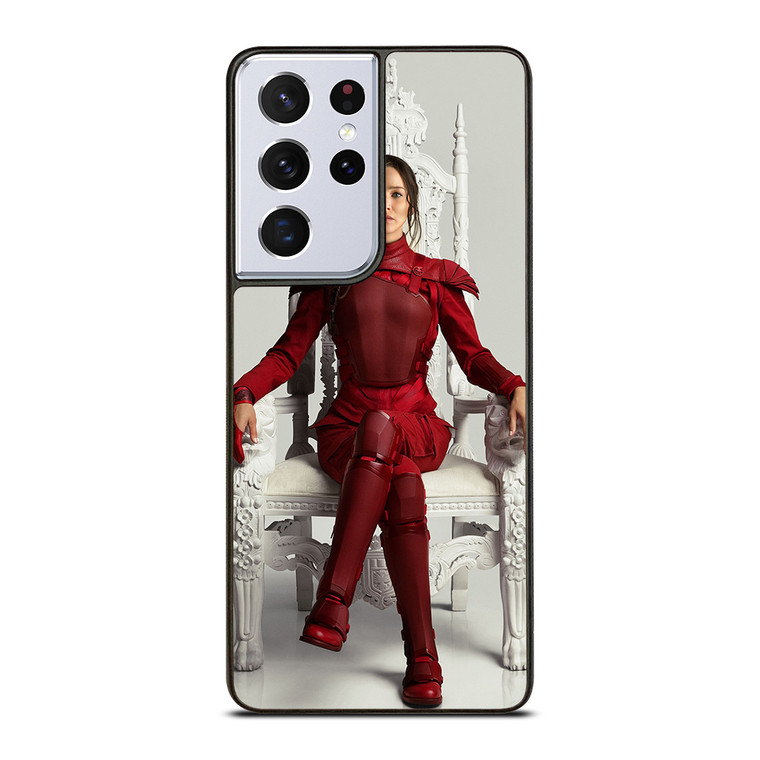 JENNIFER LAWRENCE HUNGER GAME RED Samsung Galaxy S21 Ultra Case