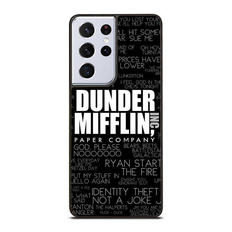 THE OFFICE DUNDER MIFFLIN QUOTES Samsung Galaxy S21 Ultra Case
