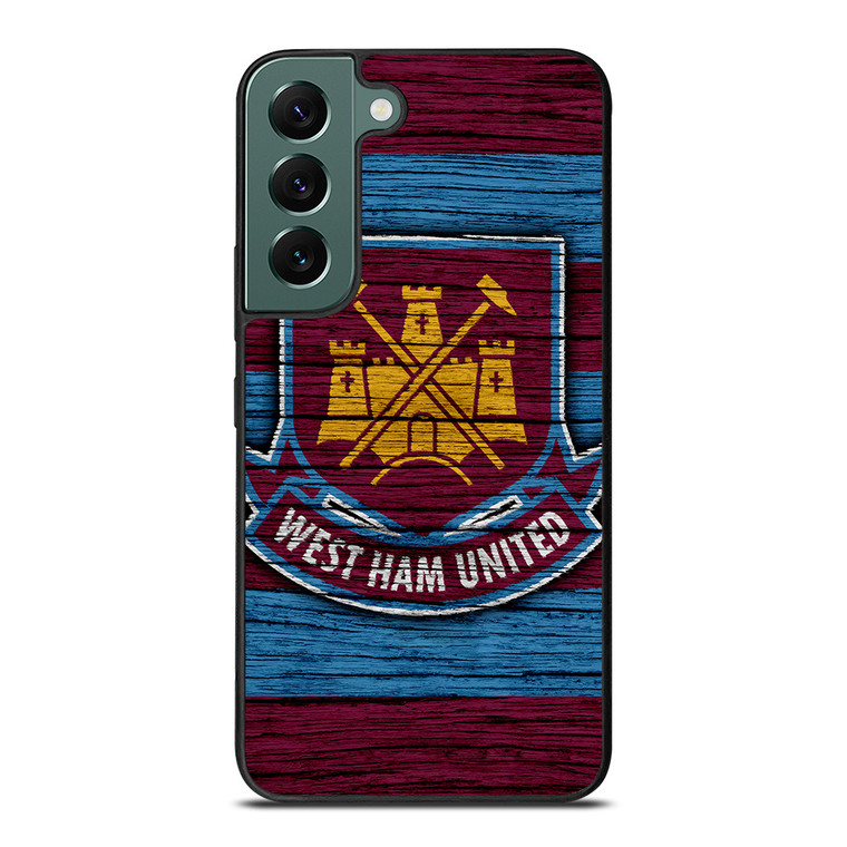 WEST HAM UNITED LOGO WOODEN Samsung Galaxy S22 Case