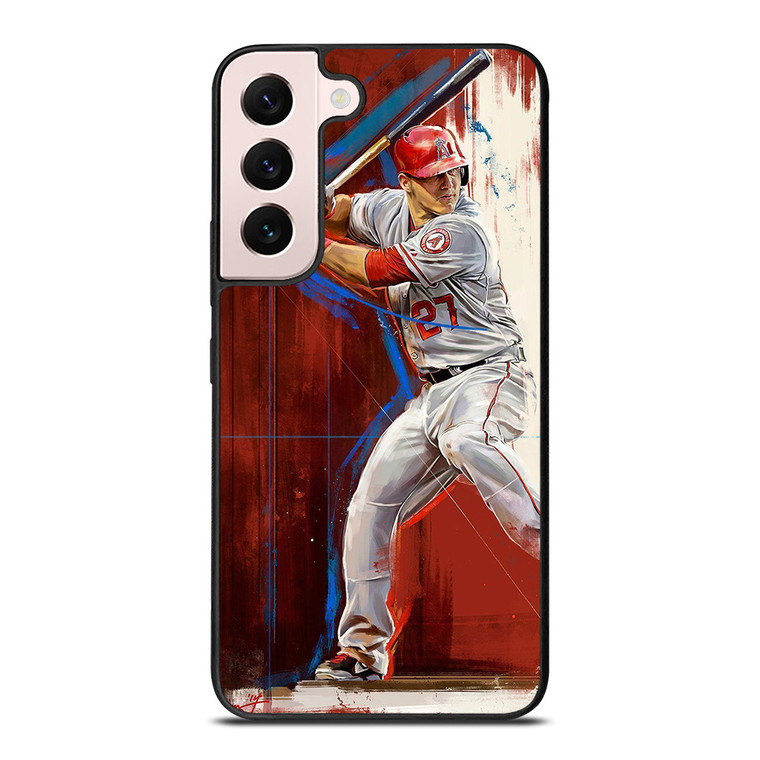 ART OF MIKE TROUT ANGELS Samsung Galaxy S22 Plus Case