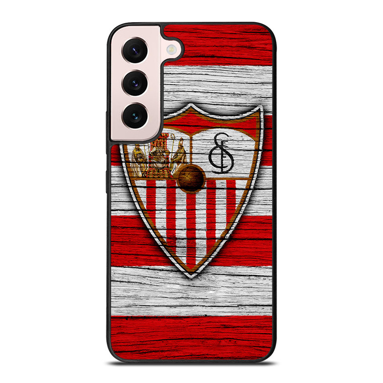 SEVILLA FC LOGO WOODEN Samsung Galaxy S22 Plus Case