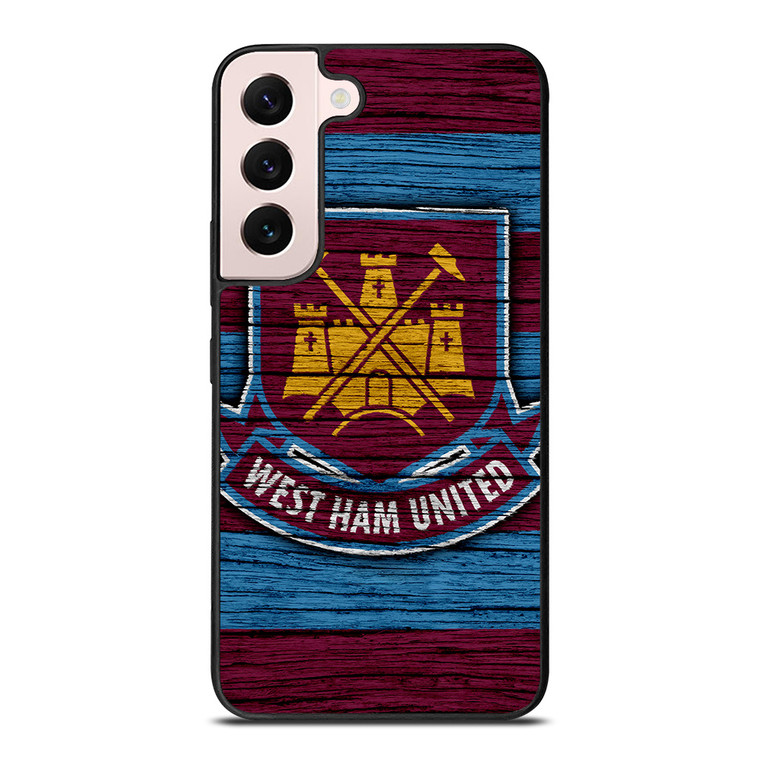 WEST HAM UNITED LOGO WOODEN Samsung Galaxy S22 Plus Case