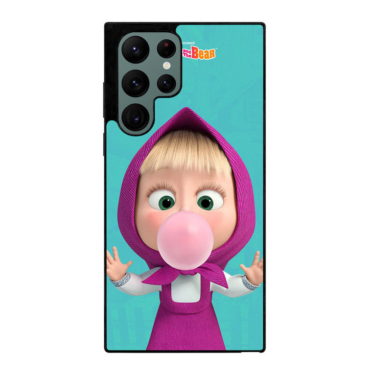 MASHA AND THE BEAR BUBBLEGUM Samsung Galaxy S22 Ultra Case