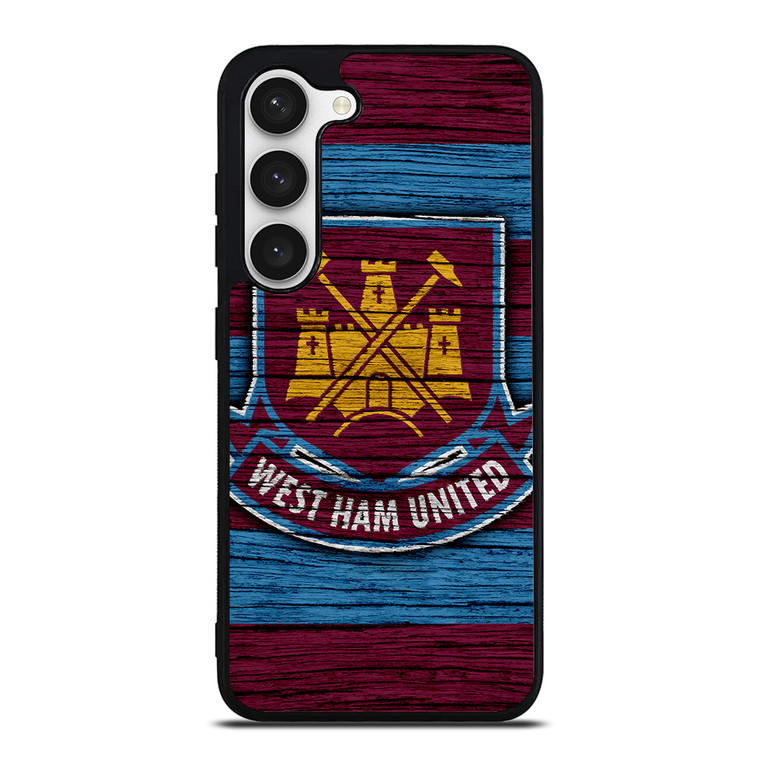 WEST HAM UNITED LOGO WOODEN Samsung Galaxy S23 Case