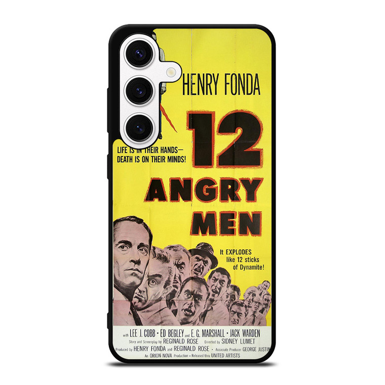 12 ANGRY MEN OLD POSTER Samsung Galaxy S24 Case
