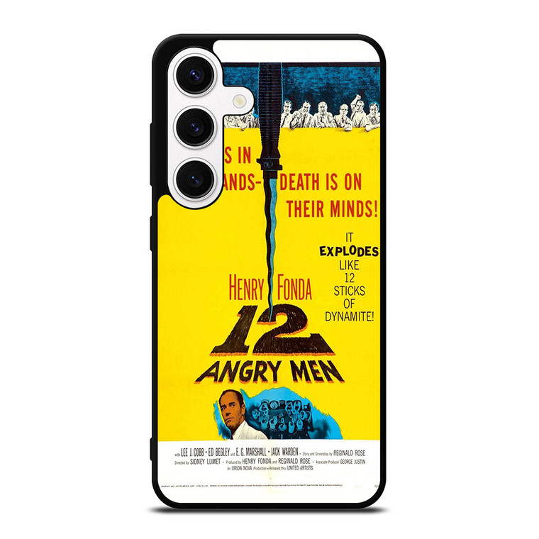 12 ANGRY MEN VINTAGE POSTER Samsung Galaxy S24 Case