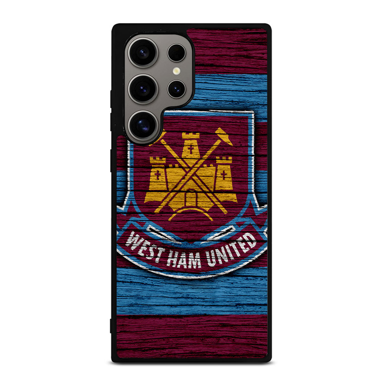 WEST HAM UNITED LOGO WOODEN Samsung Galaxy S24 Ultra Case