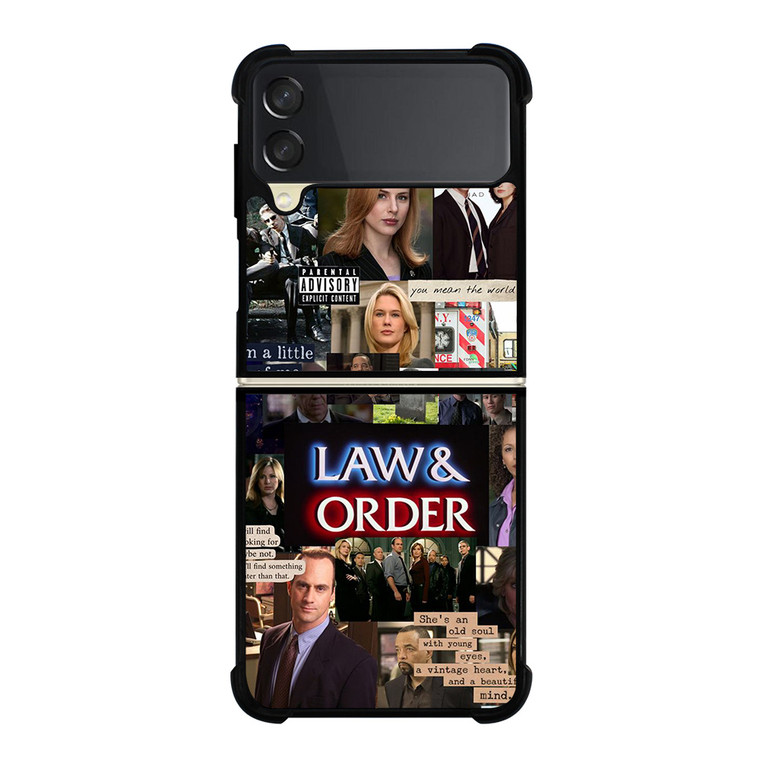 LAW AND ORDER COLLAGE Samsung Z Flip 3 Case