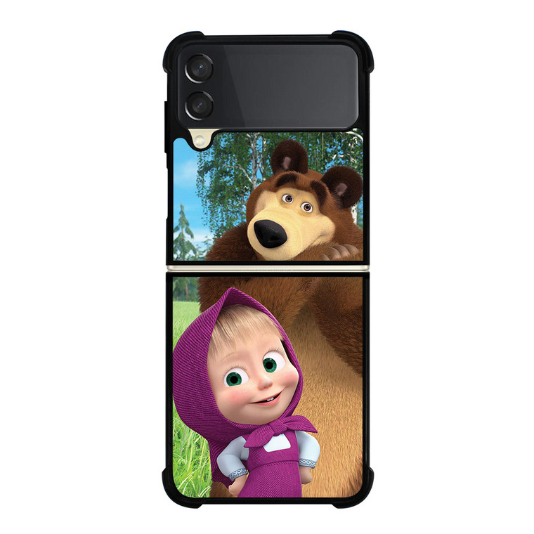 MASHA AND THE BEAR CUTE Samsung Z Flip 3 Case