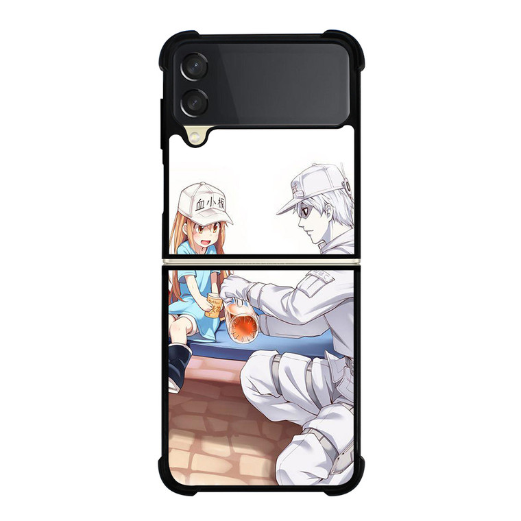 RED BLOOD CELLS AT WORK Samsung Z Flip 3 Case