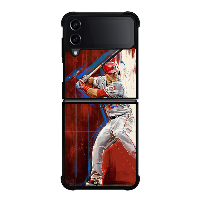 ART OF MIKE TROUT ANGELS Samsung Z Flip 4 Case