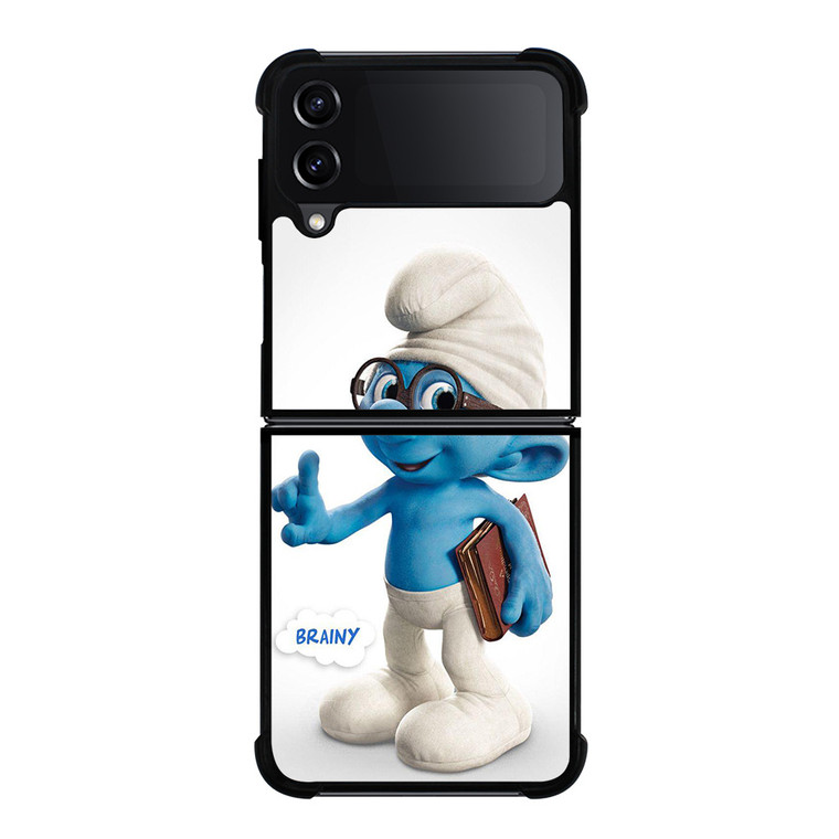BRAINY THE SMURF Samsung Z Flip 4 Case BRAINY THE SMURF Samsung Z Flip 4 Case