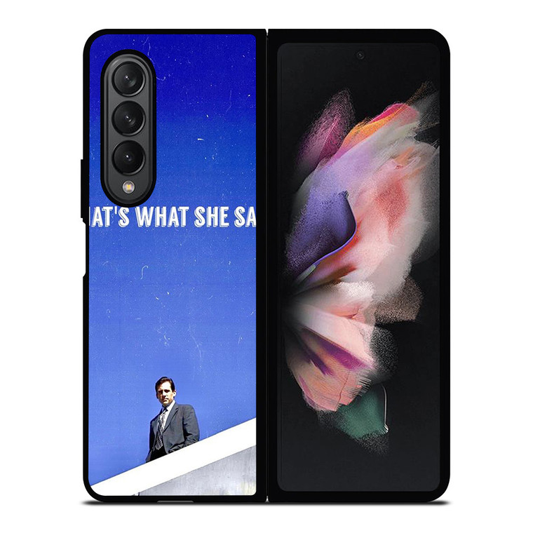 THE OFFICE SERIAL MOVIE QUOTE Samsung Z Fold 3 Case THE OFFICE SERIAL MOVIE QUOTE Samsung Z Fold 3 Case