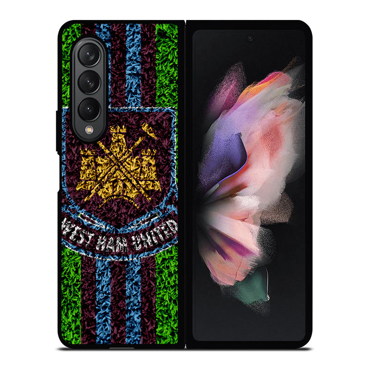 WEST HAM UNITED LOGO ART Samsung Z Fold 3 Case WEST HAM UNITED LOGO ART Samsung Z Fold 3 Case