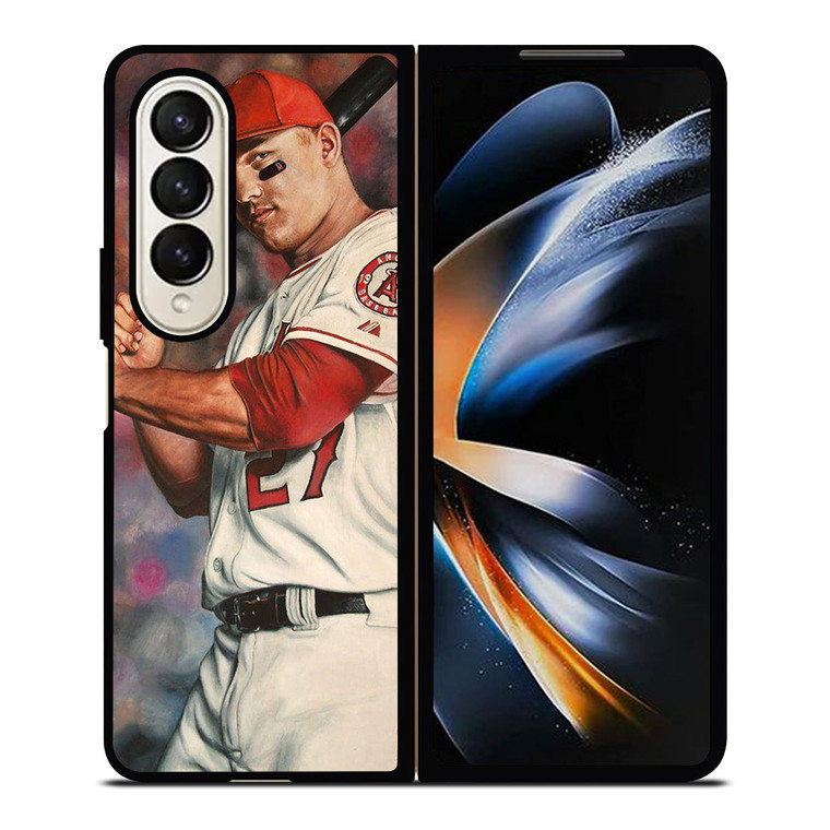 MIKE TROUT ANGELS ART Samsung Z Fold 4 Case