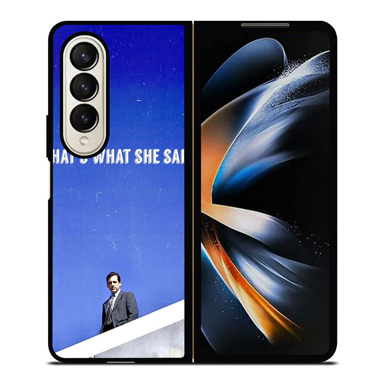 THE OFFICE SERIAL MOVIE QUOTE Samsung Z Fold 4 Case THE OFFICE SERIAL MOVIE QUOTE Samsung Z Fold 4 Case