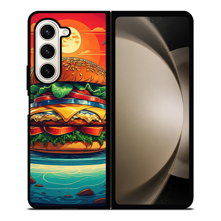 JIMMY BUFFETT BURGER Samsung Z Fold 5 Case