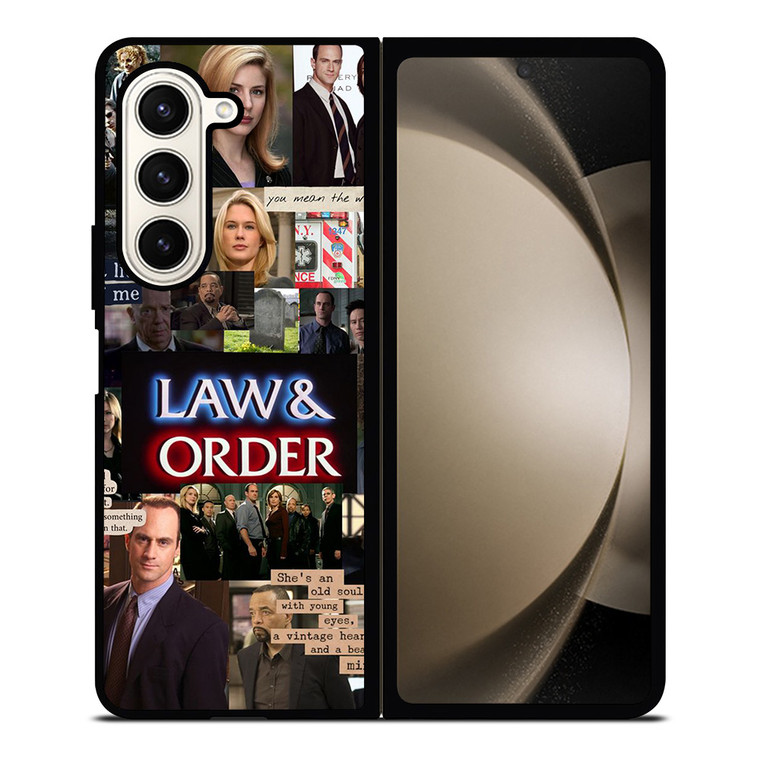LAW AND ORDER COLLAGE Samsung Z Fold 5 Case