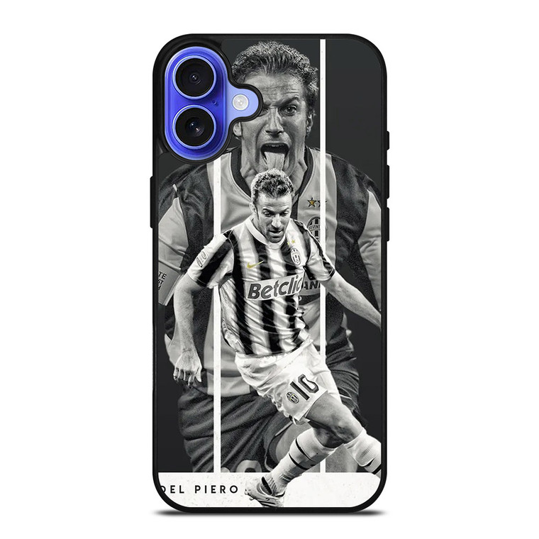 ALESSANDRO DEL PIERO LEGEND JUVENTUS iPhone 16 Case