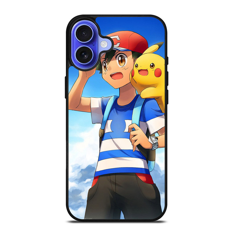 ASH KETCHUM PIKACHU iPhone 16 Case
