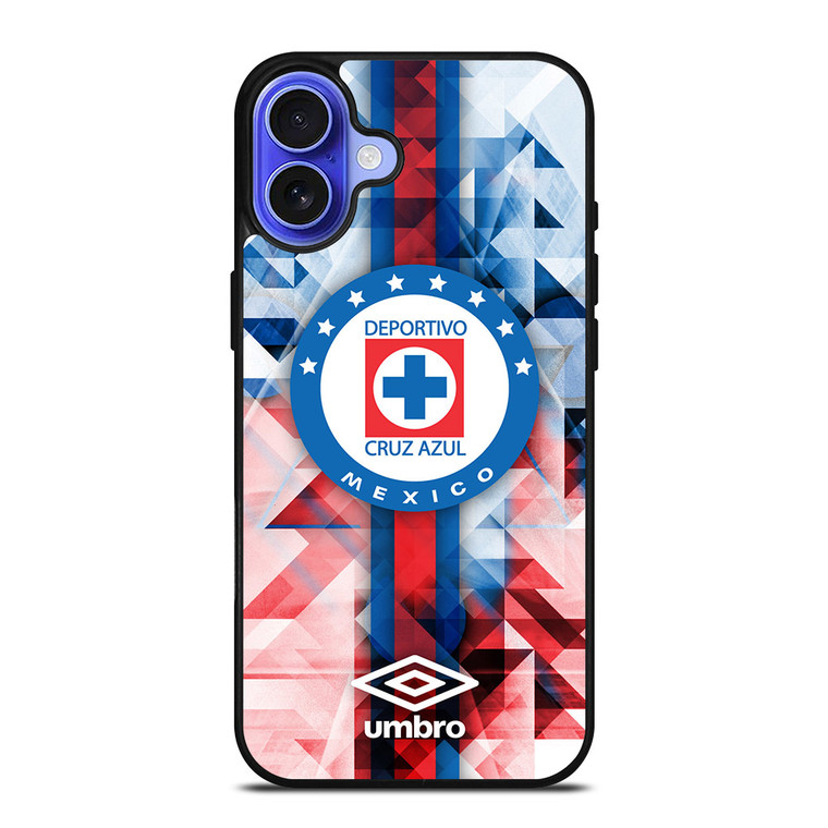 CRUZ AZUL DEPORTIVO UMBRO iPhone 16 Case CRUZ AZUL DEPORTIVO UMBRO iPhone 16 Case