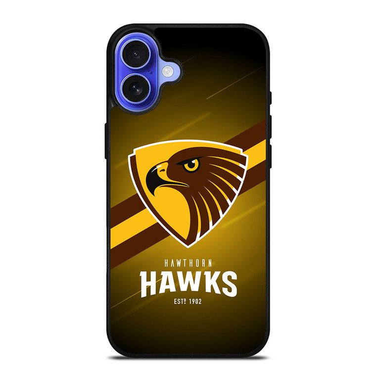 HAWTHORN HAWKS 1902 AFL iPhone 16 Case HAWTHORN HAWKS 1902 AFL iPhone 16 Case