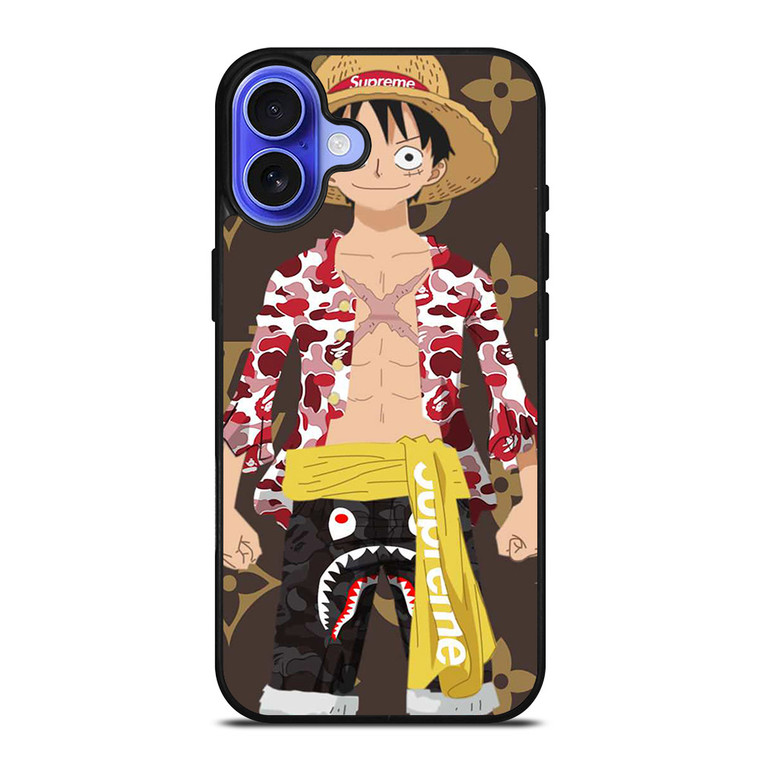 LUFFY ONE PIECE HYPEBEAST iPhone 16 Case